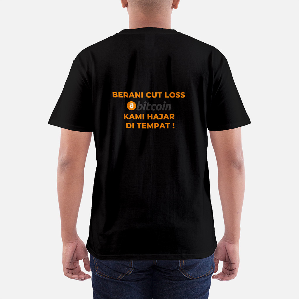 Cotton T-Shirt Kaos Crypto Bitcoin Meme
