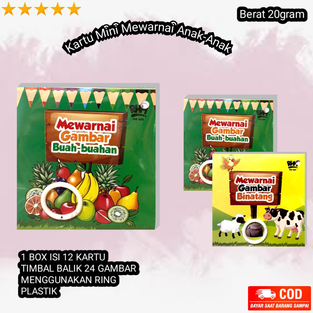 

Kartu Mewarnai Anak / Edukasi Mewarnai Karakter / rogabebooks