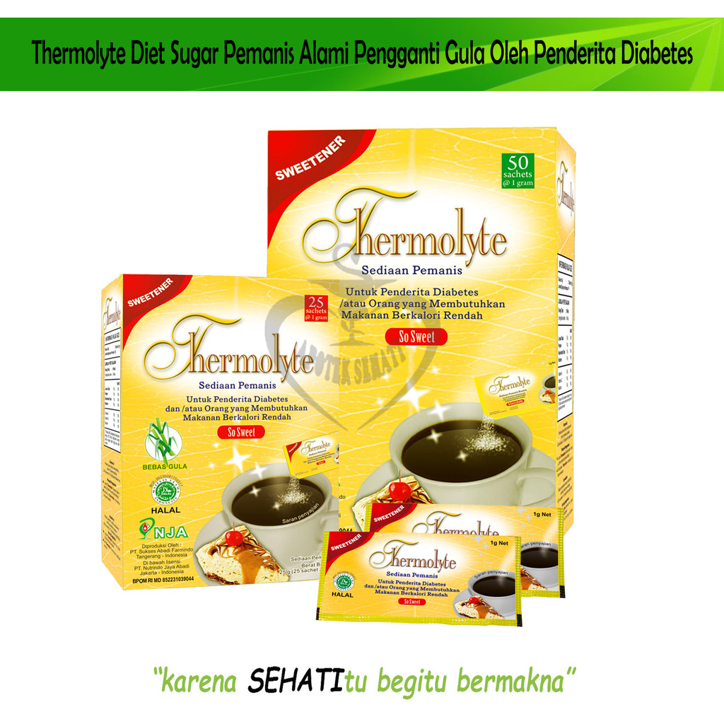 Thermolyte Diet Sugar Pengganti Gula Diabetes Rendah Kalori