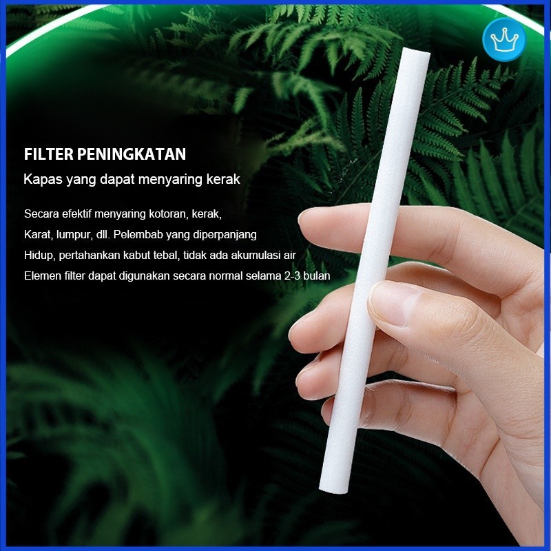 Blue Crown Filter Cotton Humidifier Diffuser Purifier / Cotton Filter Kapas Humidifier Diffuser Puri