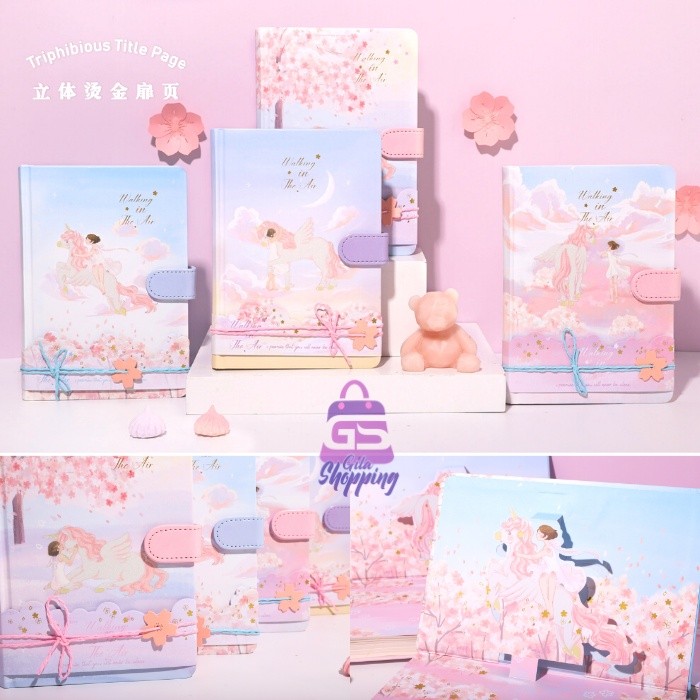

Magnetic Notebook Pop Up Diary Walking in the air / Jurnal agenda Buku tulis - 1610