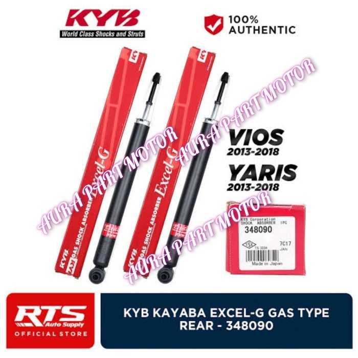 shockbreaker belakang Toyota Yaris/new Vios Gen 2 merk kayaba Excel-G