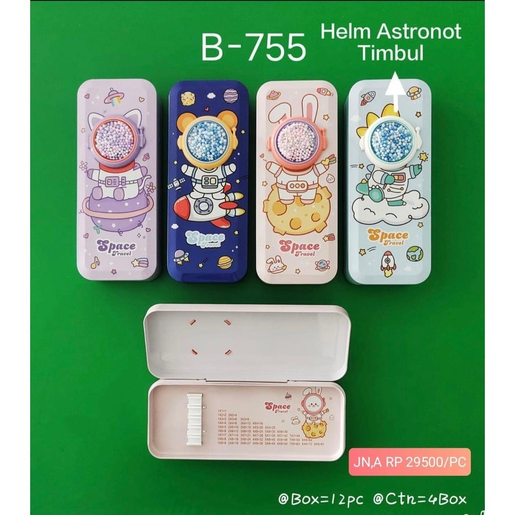 

KOTAK PENSIL KALENG SPACE TIMBUL B-755