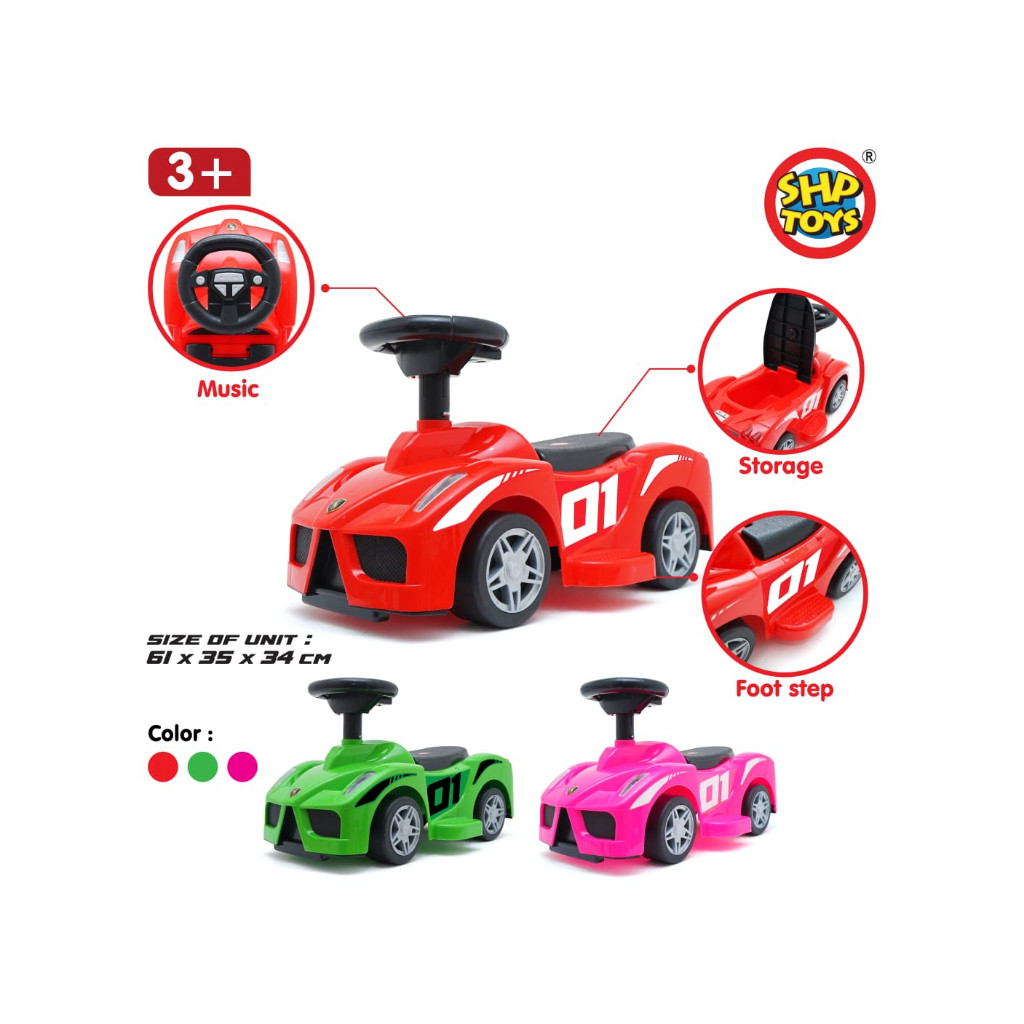 SHP 602 Mobil Anak Dorong Ride On Bisa Dinaiki SHP Toys FF 602
