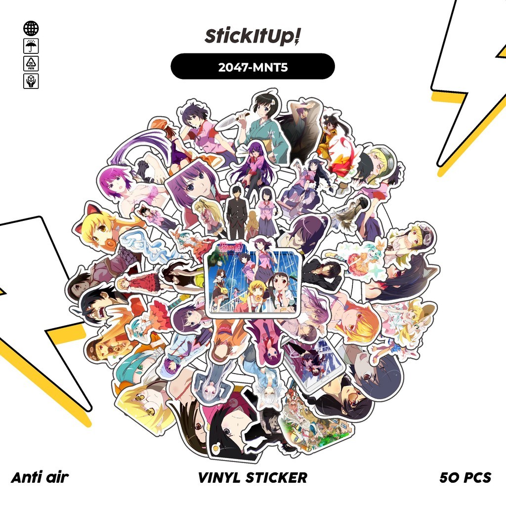 

COD✨ 50 Pcs Stiker GAME SERIES MONOGATARI CHARACTER MIX 05 Lucu Anti Air Untuk Dekorasi Notebook Sepeda Skateboard Handphone DIY