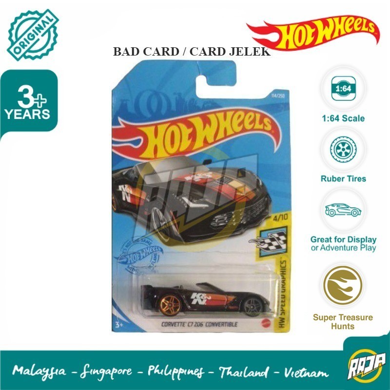 Hot Wheels Super Treasure Hunt Corvette C7 Z06 Convertible THS