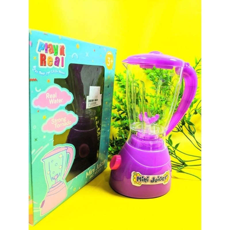 Mainan Anak BLENDER Mini Juice RKC - Mainan Dapur Masak Masakan Real Bubble Juicer + Lampu Suara yd