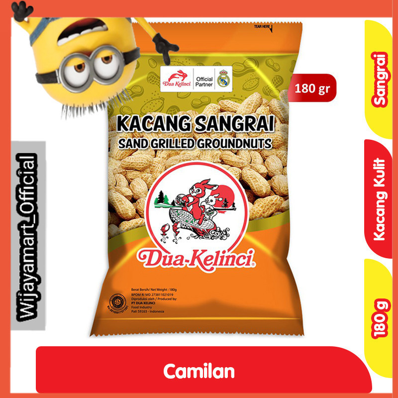 

Dua Kelinci Kacang Kulit Sangrai 180 g