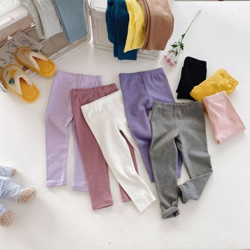 Legging anak perempuan polos | leging jersey balon 1- 10 tahun | Leging murah premium