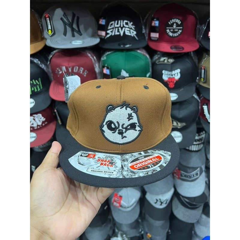 TOPI SNAPBACK PRIA BORDIR KUALITAS BAGUS ANGRY PANDA