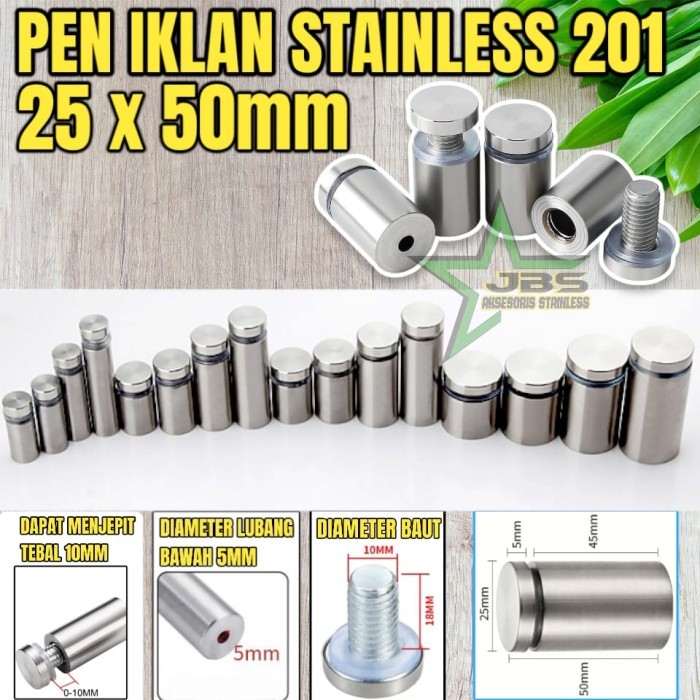 SA99 Pen/Paku iklan 25x50mm (1"×5cm)