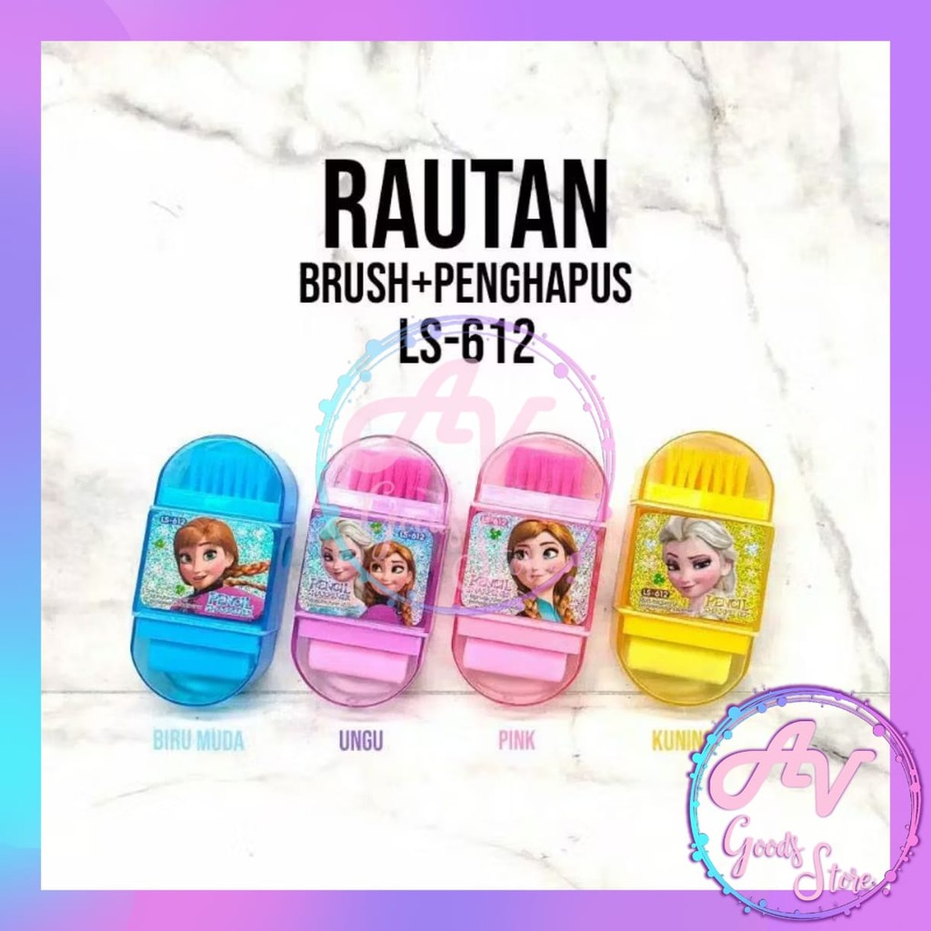 

Rautan + Penghapus + Sikat Karakter / Serutan Pensil 3in1 / Rautan Setip Fancy