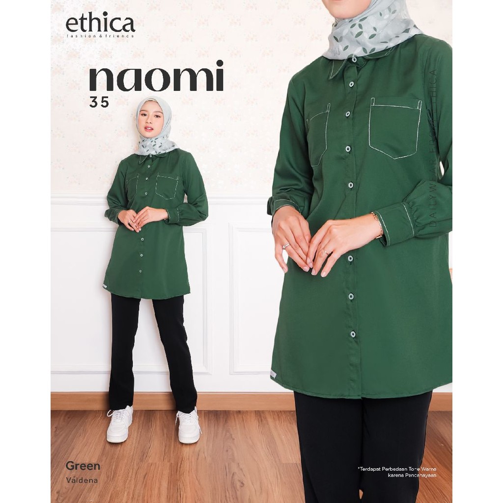 ETHICA | SEPLY - Naomi 35 Baju Tunik Kemeja Wanita Simple Original by Ethica