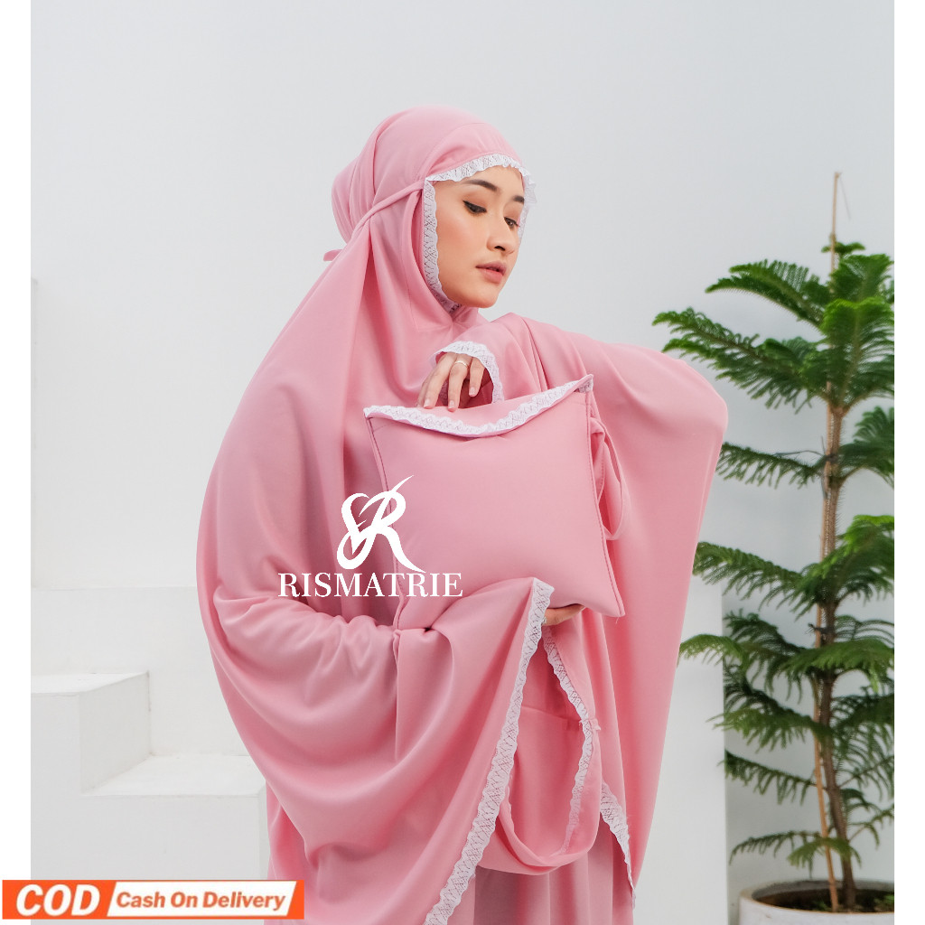 MUKENA AMPLOP JUMBO Mukena travel Renda Premium MUKENAH TRAVELING MUKENA TR Mukenah hyget higet Rism