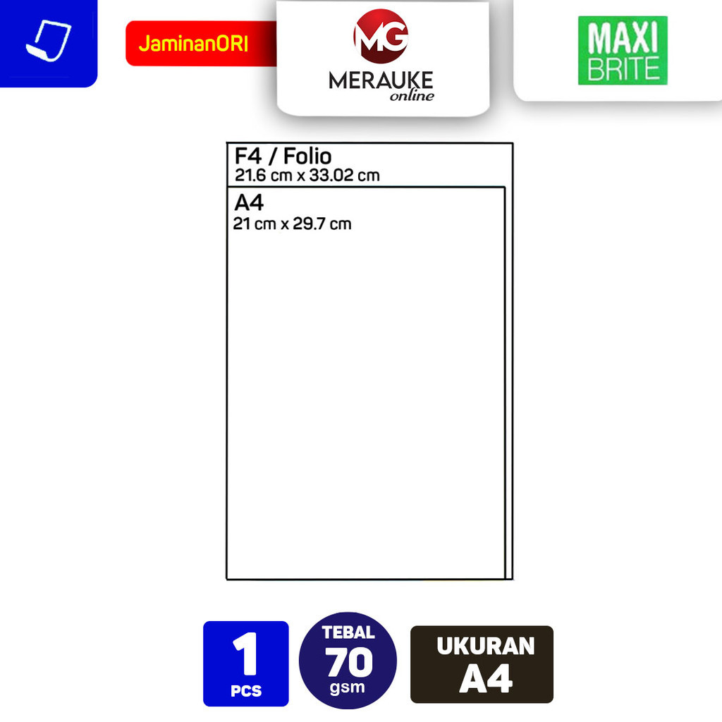 

HJK Kertas HVS Maxi Brite A4 70 GSM