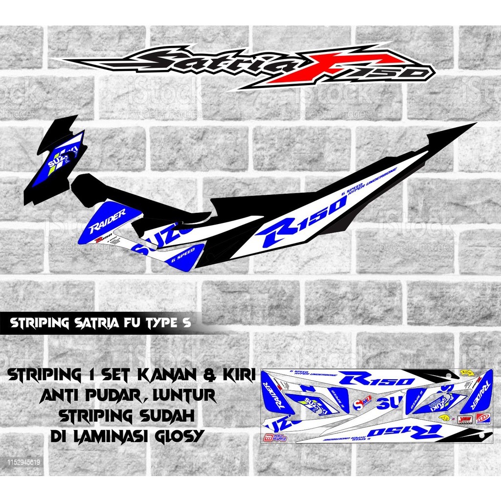 STRIPING VARIASI MOTOR SATRIA FU FACELIFT