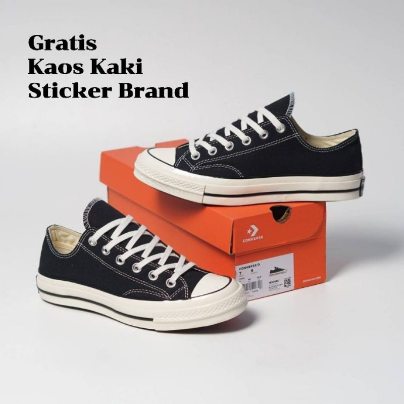 SEPATU CONVERSE 70s HITAM PENDEK / CONVERSE HITAM PUTIH / SEPATU PRIA WANITA / SEPATU SEKOLAH