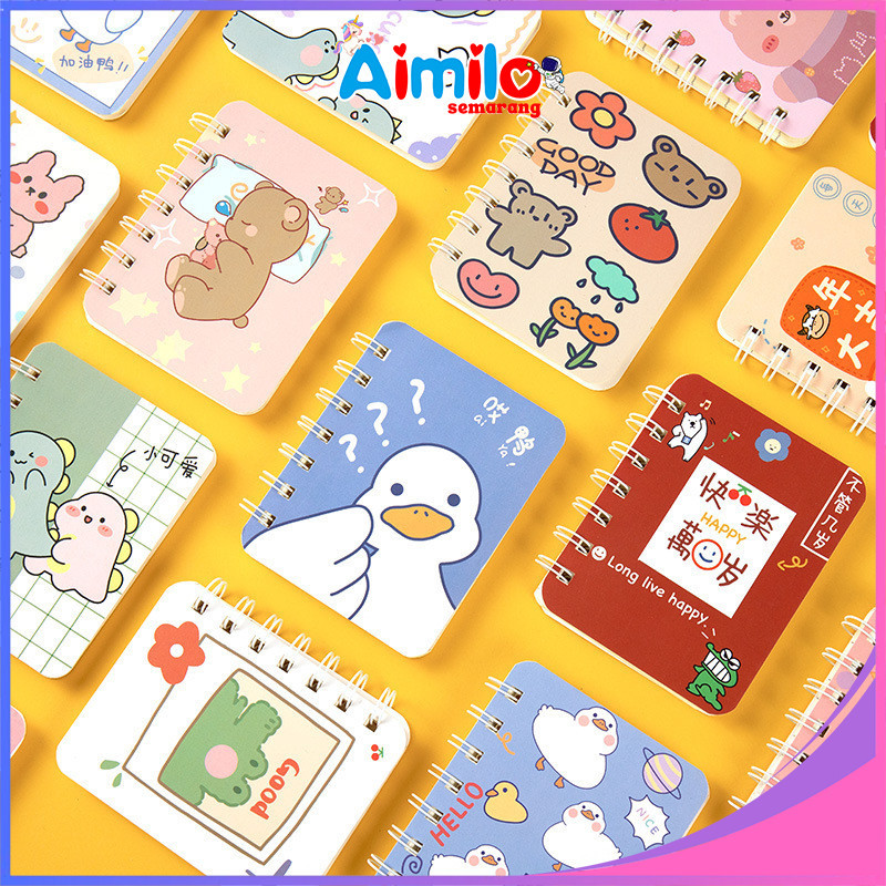 

Aimilo NOTE BOOK MINI I POCKET BOOK A7 I BUKU MOTIF LUCU I BUKU MINI A7 I BUKU SAKU Notebook Paper