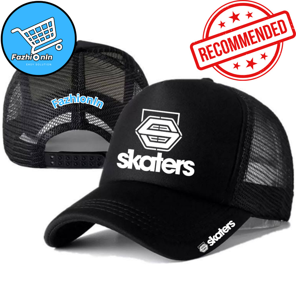 FazhiionIn Topi Trucker SKATERS - Topi Distro SKATERS Logo - Topi SKATERS Premium - Topi Pria Dewasa