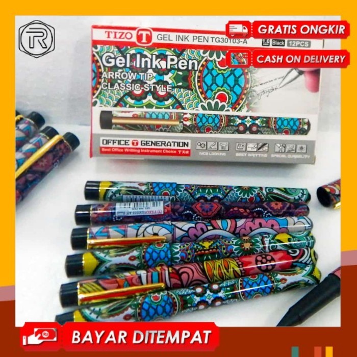 

PULPEN, PULPEN GEL, BOLPEN, BOLPOIN, BP GEL 1.0MM TANDA TANGAN TG 30103 TIZO