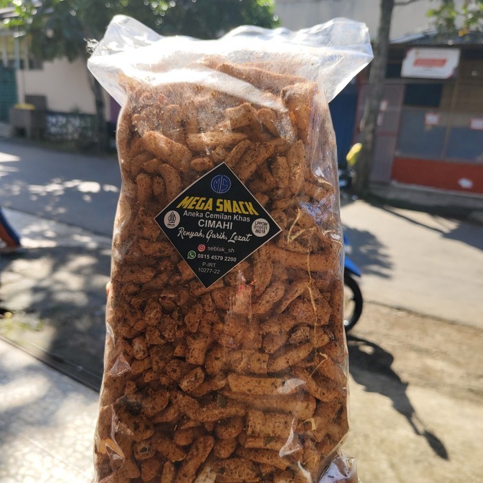 

BASRENG 500gram PEDAS DAUN JERUK Original Bakso Goreng - Basreng Original, 500 gram