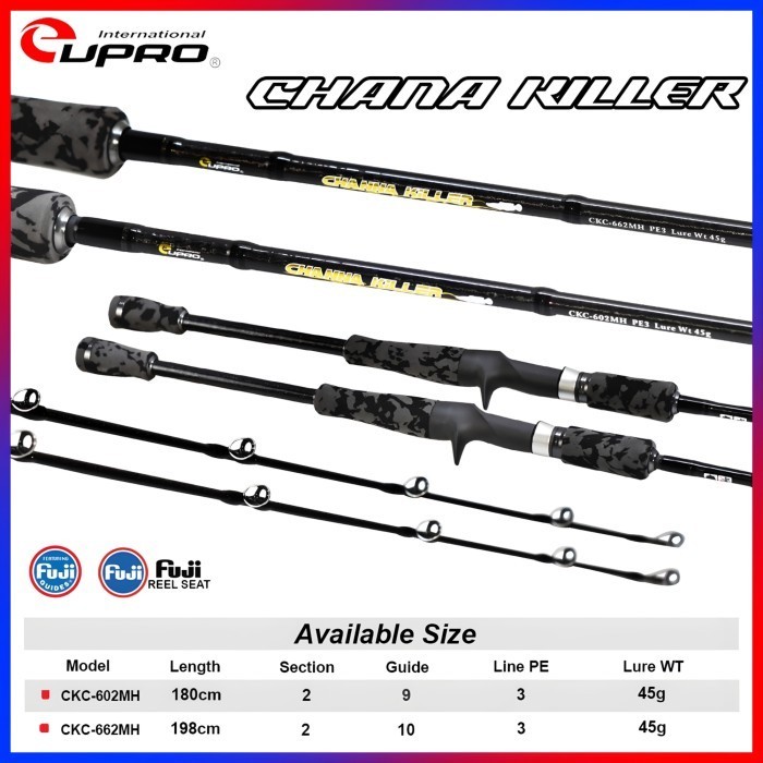 JORAN PANCING EUPRO CHANNA KILLER CKC 602MH-662MH BAITCASTING ROD - CKC602MH PE 3 - CKC602MH PE 3