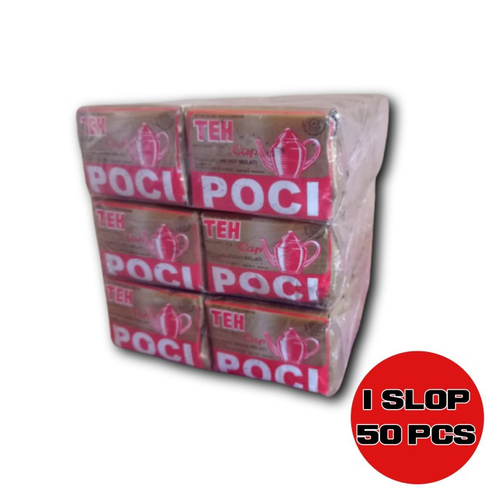 

️YERAH GROSIR TEH CAP POCI GOLD 10GR ISI 50