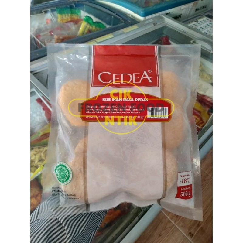 

Cedea kue ikan pedas 500g Frozen food cik ntik Jambi cemilan jajanan seblak korea jepang