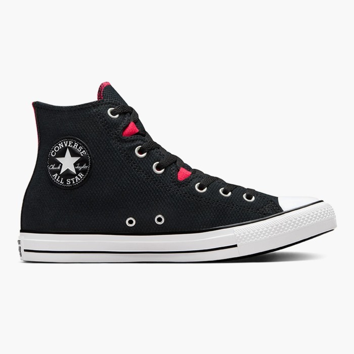 Sepatu Sneakers Pria Converse Chuck Taylor All Star '90s Retro Black Red White Original A08590C