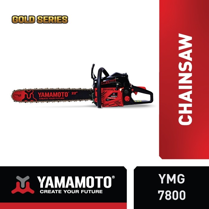 YMG7800 mesin gergaji potong bensin chainsaw senso yamamoto gold