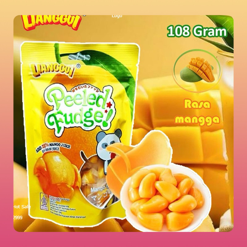 

[Permen import halal] LIANGGUI Peeled Fudge (Permen Kupas) permen kupas Permen buah cemilan manis| Permen Lunak Aneka Buah Viral | Candy Jelly Gummies Manggo Permen Lunak Rasa stroberi Jeruk 108 Gram