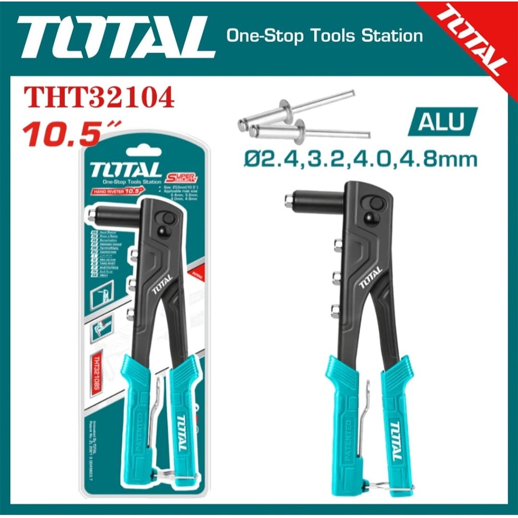 TOTAL TOOLS THT32104 HAND RIVETER TANG RIPET TANG RIVET 10,5 INCH , Tang RIVET