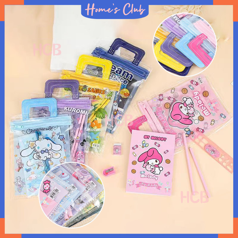 

Alat Tulis Set 6 In 1 / Kotak Pensil Anak Set / Alat Tulis Set