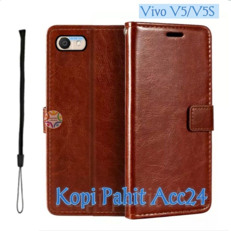 Case Untuk Hp Vivo V5 V5S V5 Lite Vivo 1601 1612 1609 1713 Flip Cover Wallet Sarung Hp Casing Dompet