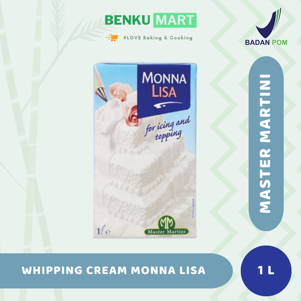 

Whip Cream Monnalisa 1 Liter / Master Martini Whipping Cream Monna Lisa Monalisa