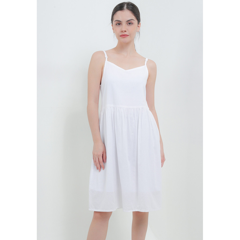 X EIGHT Arsyila Dresses - dress wanita putih