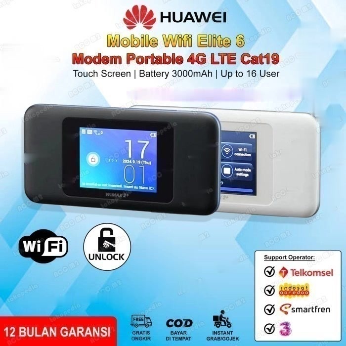 HUAWEI ELITE 6 Modem WiFi Mobile Portable 4G LTE Huawei Elite 6 TouchScreen Unlock