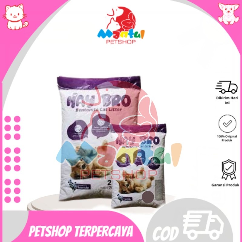 Pasir Kucing Hay Bro Bentonite 5lt Lavender|C. PASIR 5lt