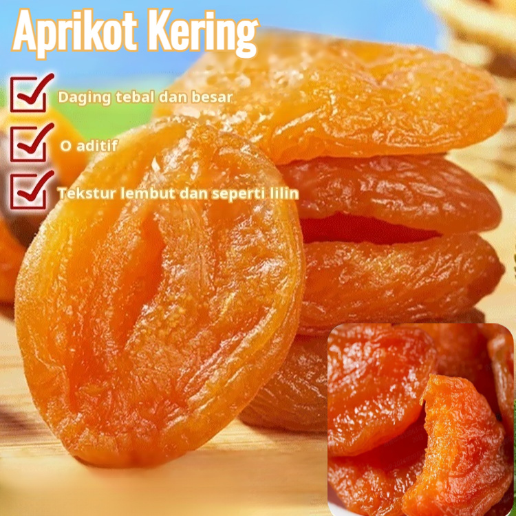 

【Beli 1 gratis 1/Pengiriman 24 jam】[Premium Dried Fruits/Organik] Dried Apricot 250 Gram Cemilan Sehat/Dried Apricot/0 aditif