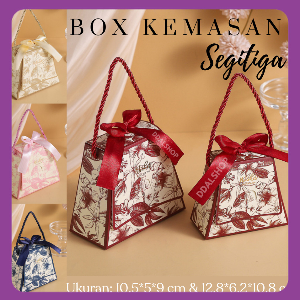 

Kotak Penyimpanan Snack Gift Box Hampers Segitiga Lucu Perlengkapan Ulang Tahun Kardus Hadiah