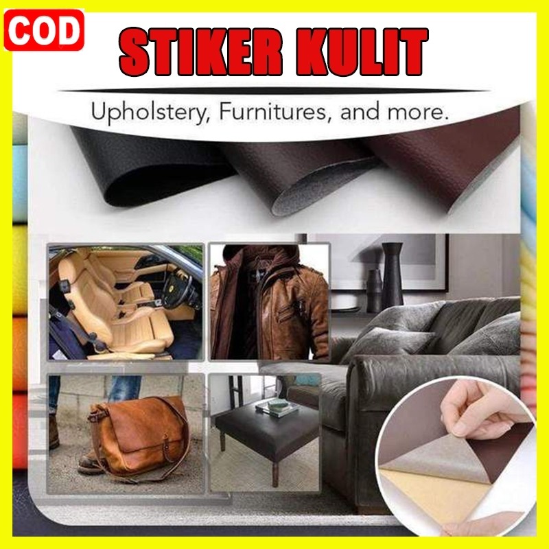 【Persediaan】60*140cm sticker kulit sofa meteran kursi kulit sticker sofa perekat stiker kursi sofa l