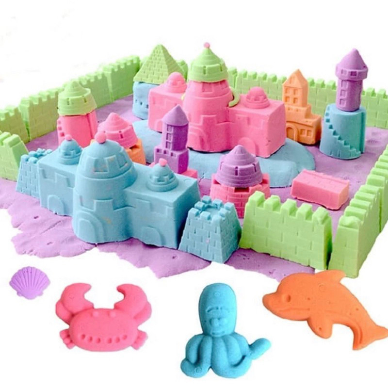 Cetakan Pasir Kinetik - mainan edukasi dan sensori anak