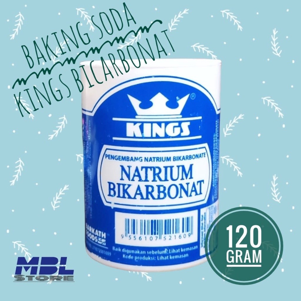 

Baking soda Natrium Bikarbonate Kings 120 Grm