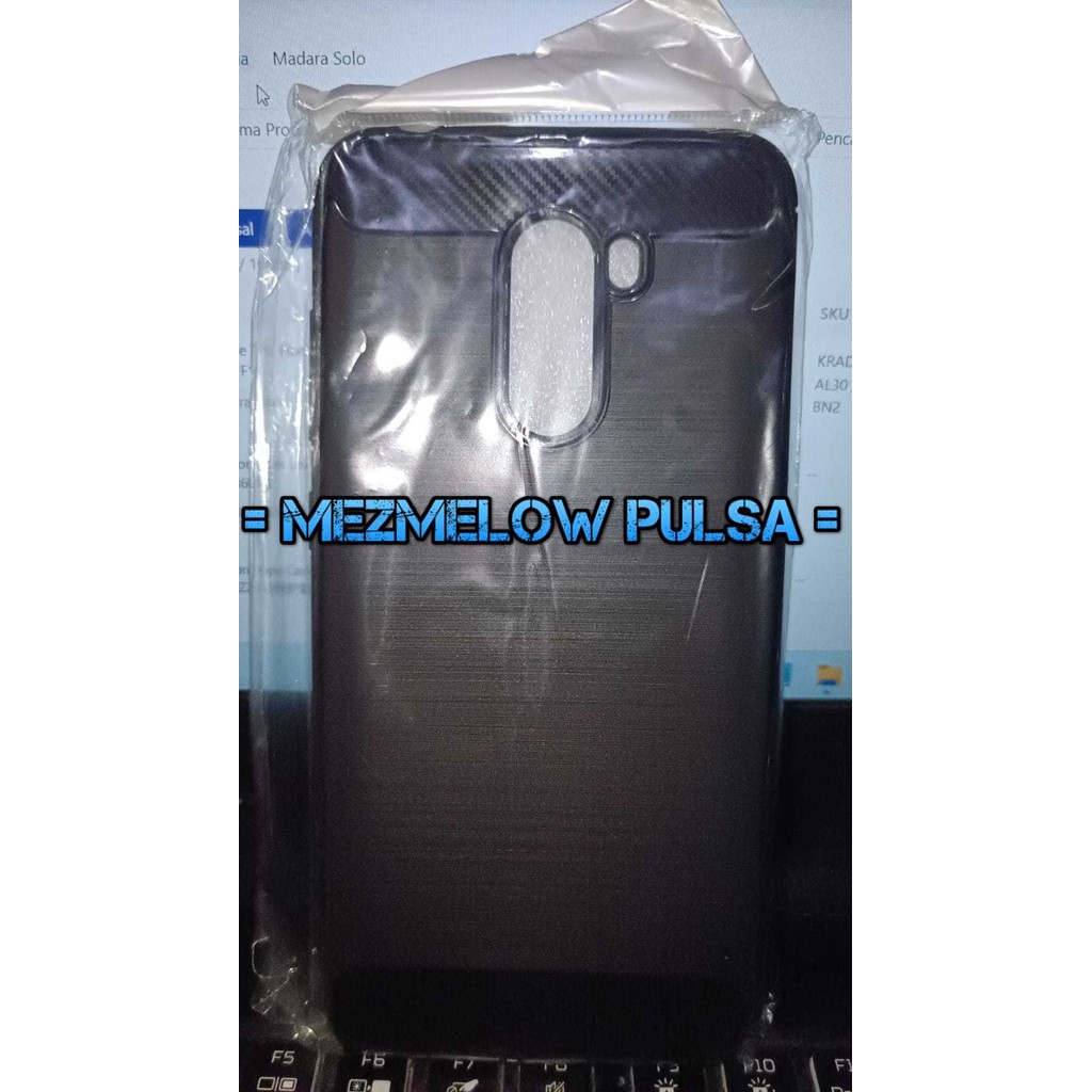 Caseng Soft Case Fiber Carbon Casing Case XIAOMI POCOPHONE F1 / POCO F1