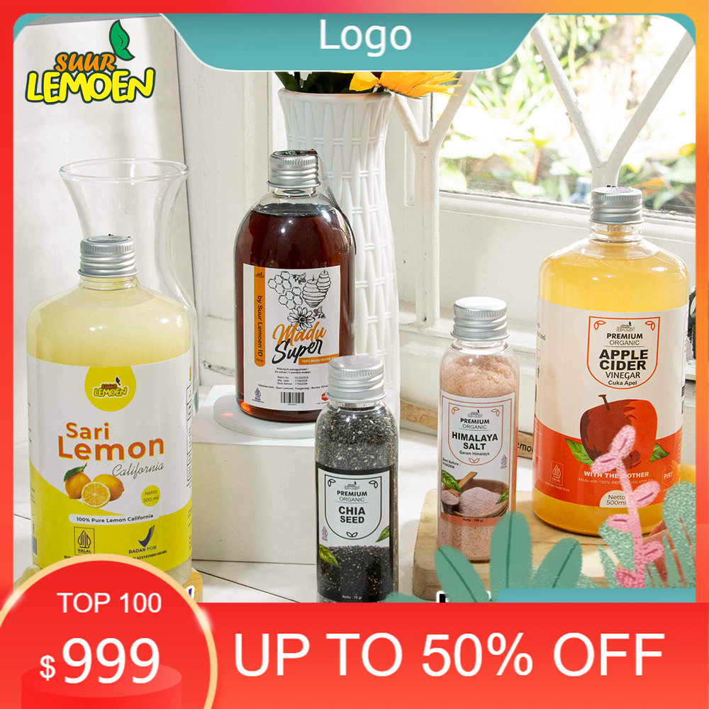 

Paket Diet dan Detox 5in1 BIG Paket Hemat Cuka Apel Sari Lemon, Chia Seed Madu Hutan Garam Himalaya