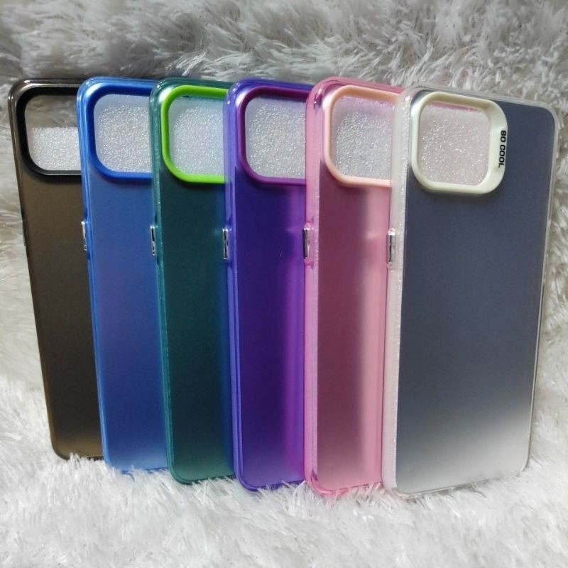 Softcase Casing OPPO RENO 4F/F17 4G Case Silikon Hybrid IMD Matte Plate Hologram For OPPO Bahan Bagu