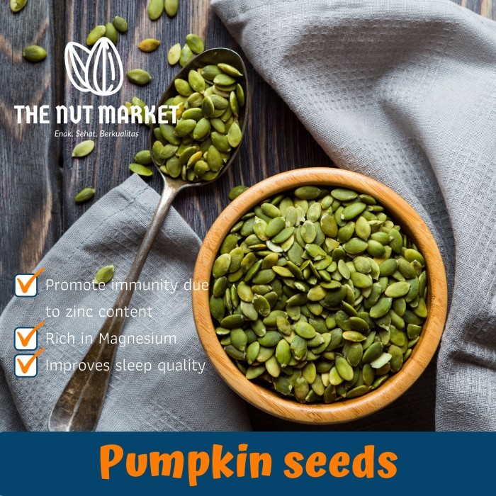 

Pumpkin seeds Roasted Biji Labu /Pepita Panggang 1kg MURAH