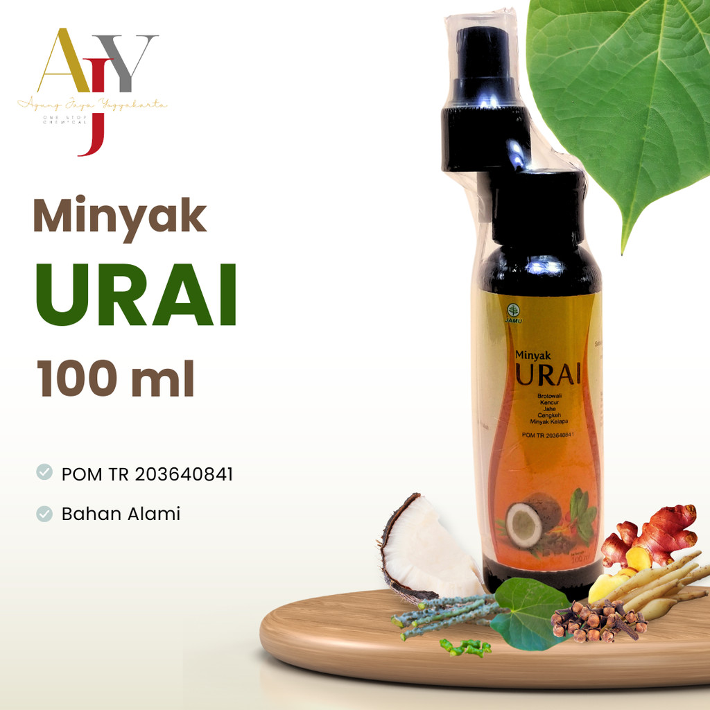 Minyak Urai Oil 100 Ml / Minyak Syaraf / Minyak / Minyak Urut / Minyak Sambung Tulang / Minyak Panas