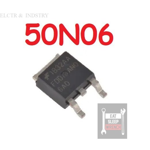 FDD50N06 FQD50N06 SUD50N06 ME50N06 50N06 50A 60V N-Ch MOSFET TO-252 IC transistor dan mosfet