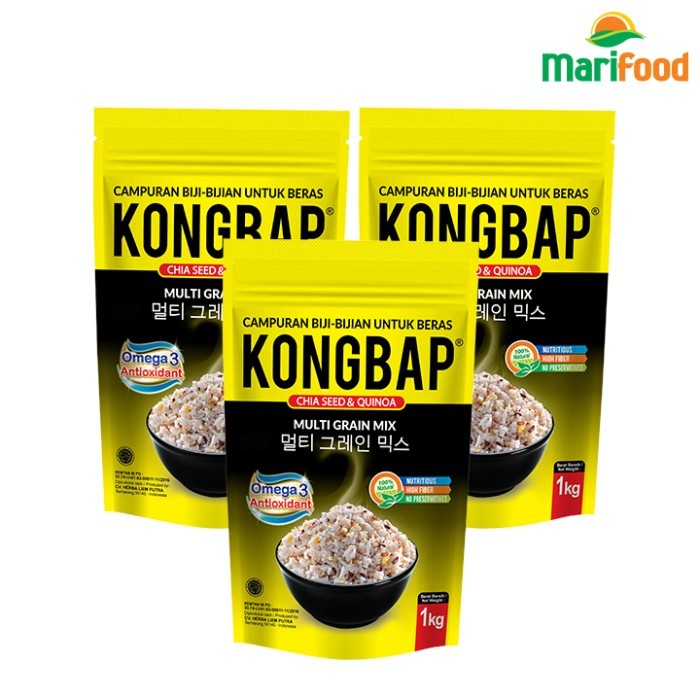 

Kongbap Multi Grain Mix Chiaseed & Quinoa - 1 Kg